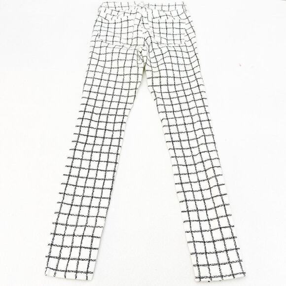 Armani Exchange Super Skinny Plaid Patterned Denim Jeans Size 26 - Picture 3 of 8
